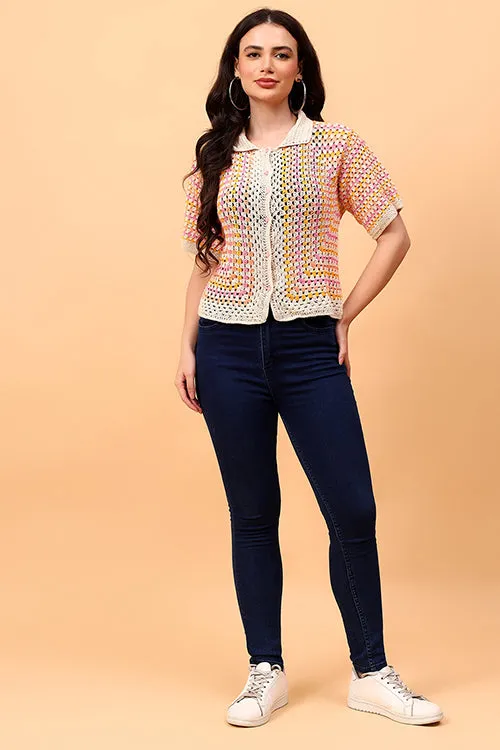 Ajoobaa "Vintagevibe" Handmade Crochet Shirt