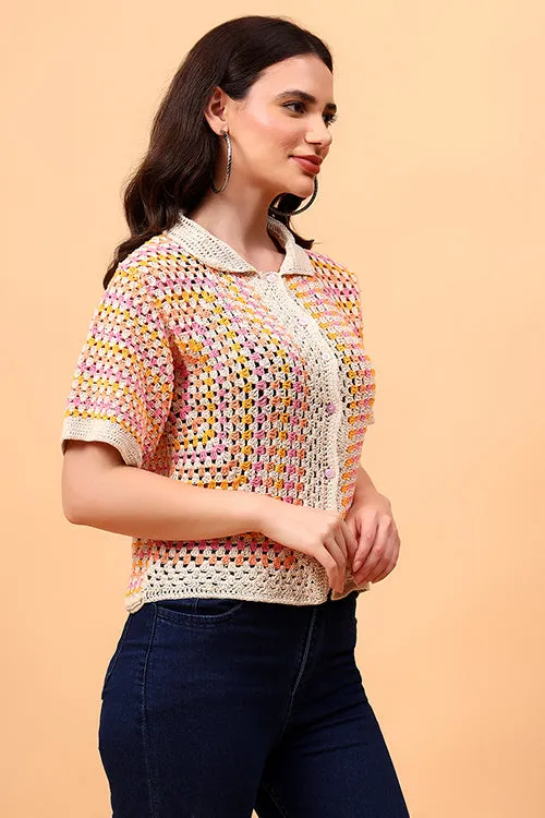 Ajoobaa "Vintagevibe" Handmade Crochet Shirt
