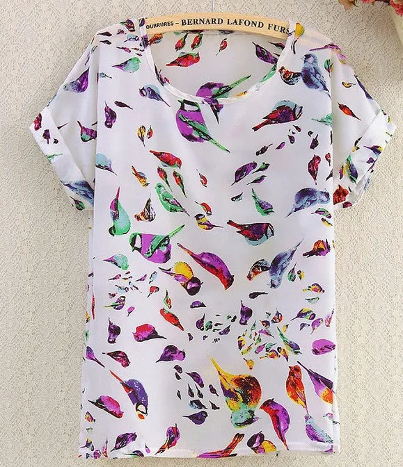 BIG SALE On Batwing Loose Chiffon Shirt