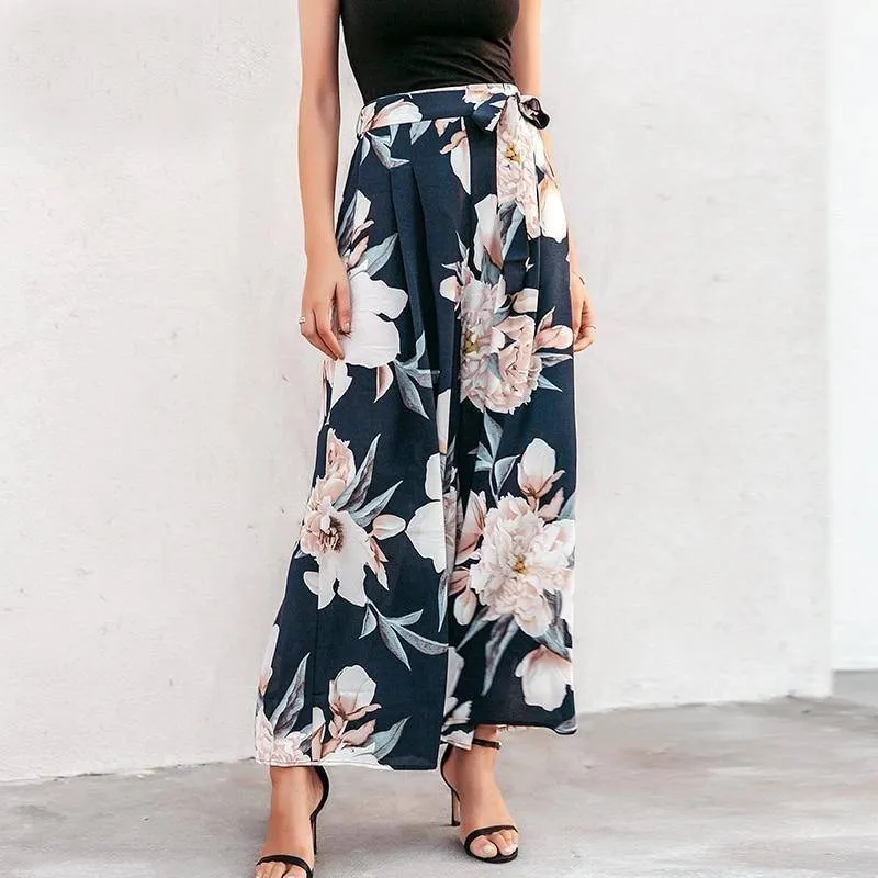 Boho Pant Palazzo with floral pattern