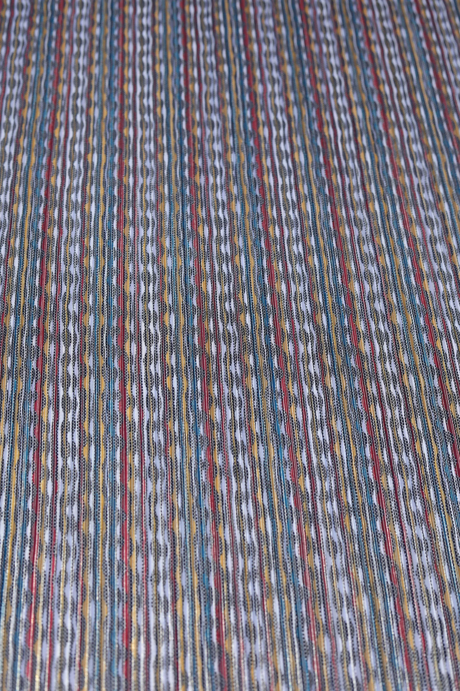 Crush Soft Lycra With Multicolor Print