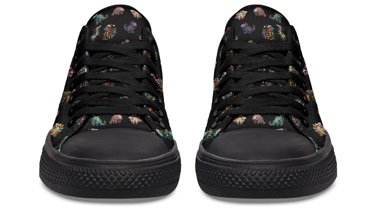 Dinos In Lights Low Tops