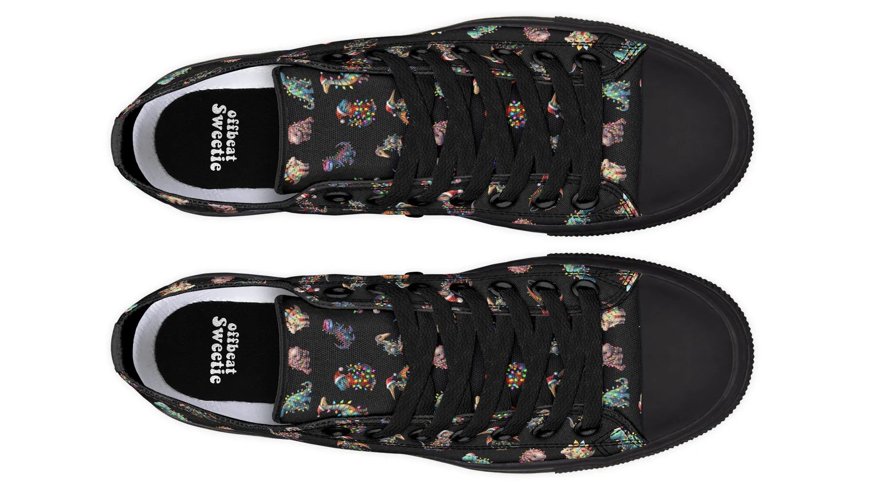 Dinos In Lights Low Tops