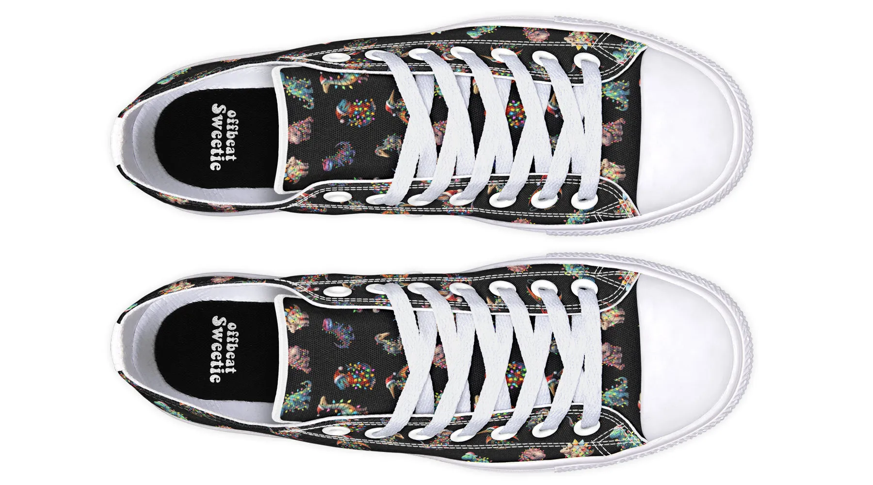 Dinos In Lights Low Tops