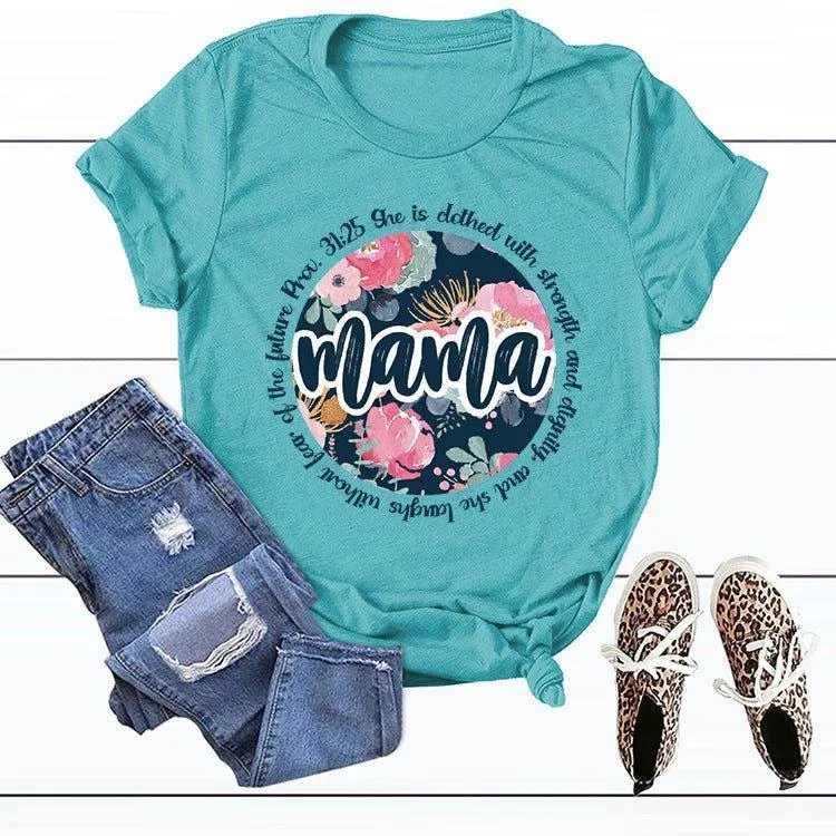 Graphic Tee Mama Scripture Shirts