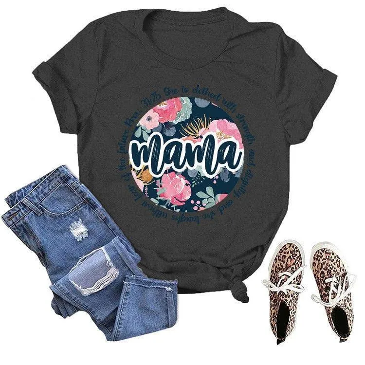 Graphic Tee Mama Scripture Shirts