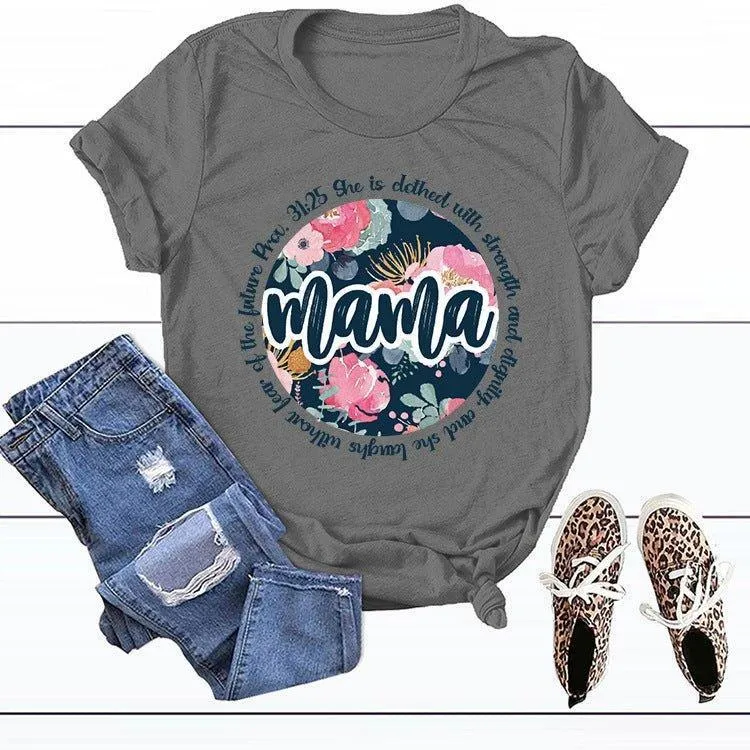 Graphic Tee Mama Scripture Shirts