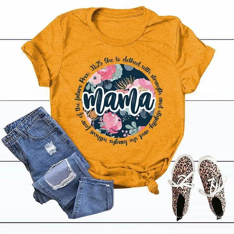 Graphic Tee Mama Scripture Shirts