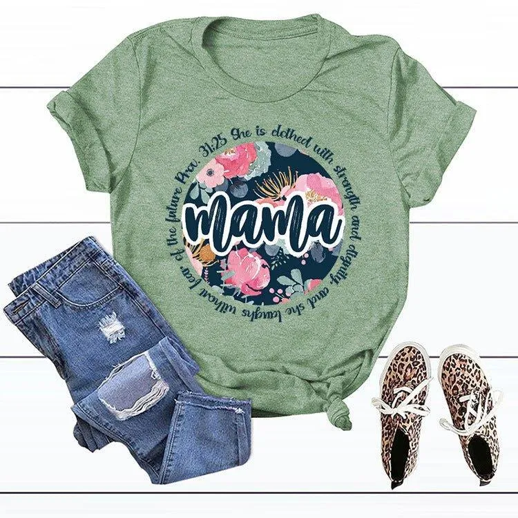 Graphic Tee Mama Scripture Shirts
