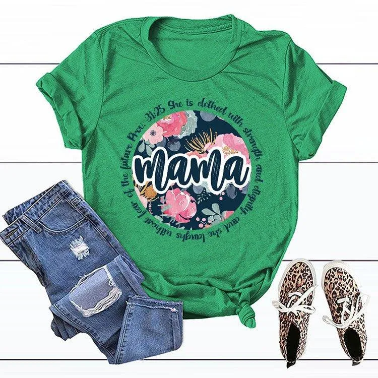 Graphic Tee Mama Scripture Shirts