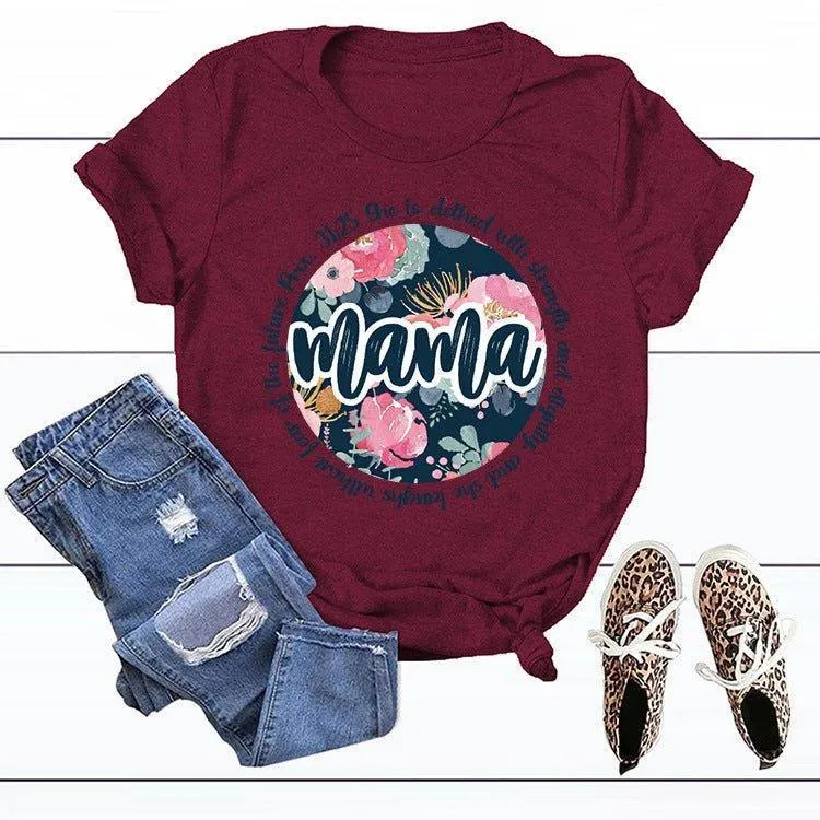 Graphic Tee Mama Scripture Shirts