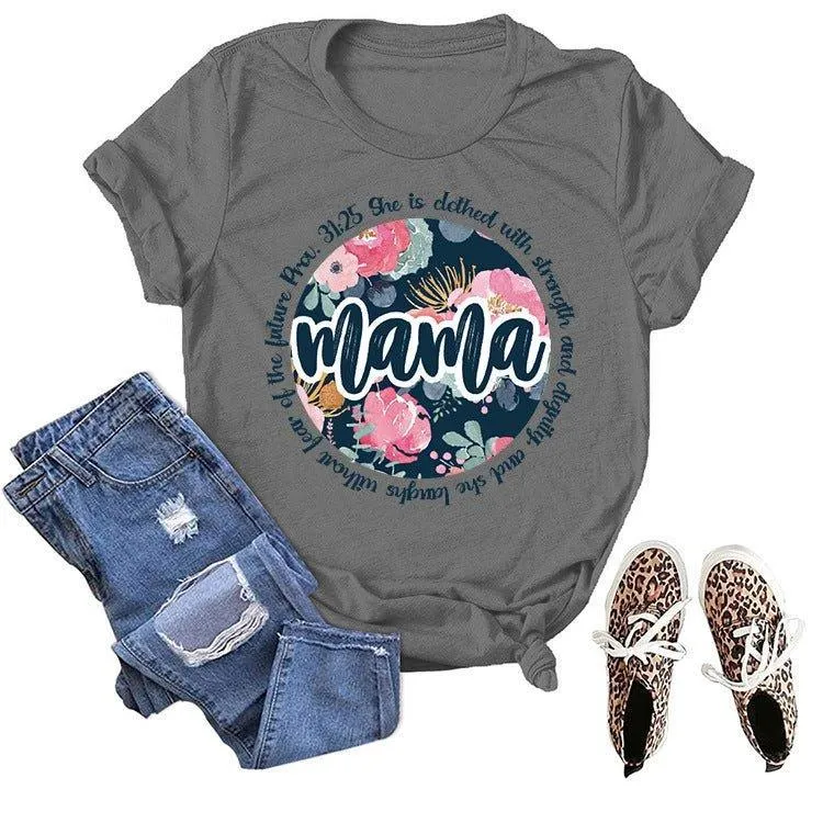 Graphic Tee Mama Scripture Shirts