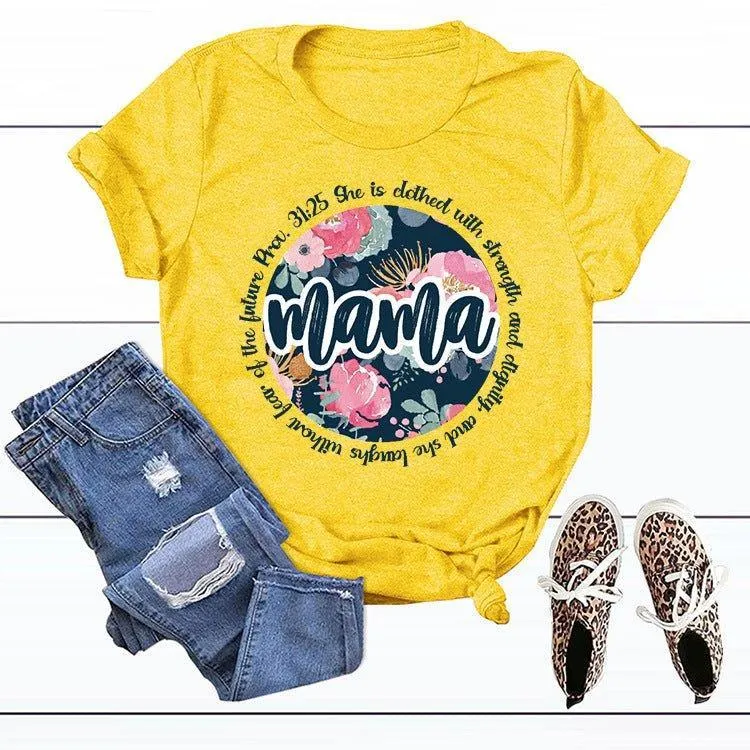 Graphic Tee Mama Scripture Shirts