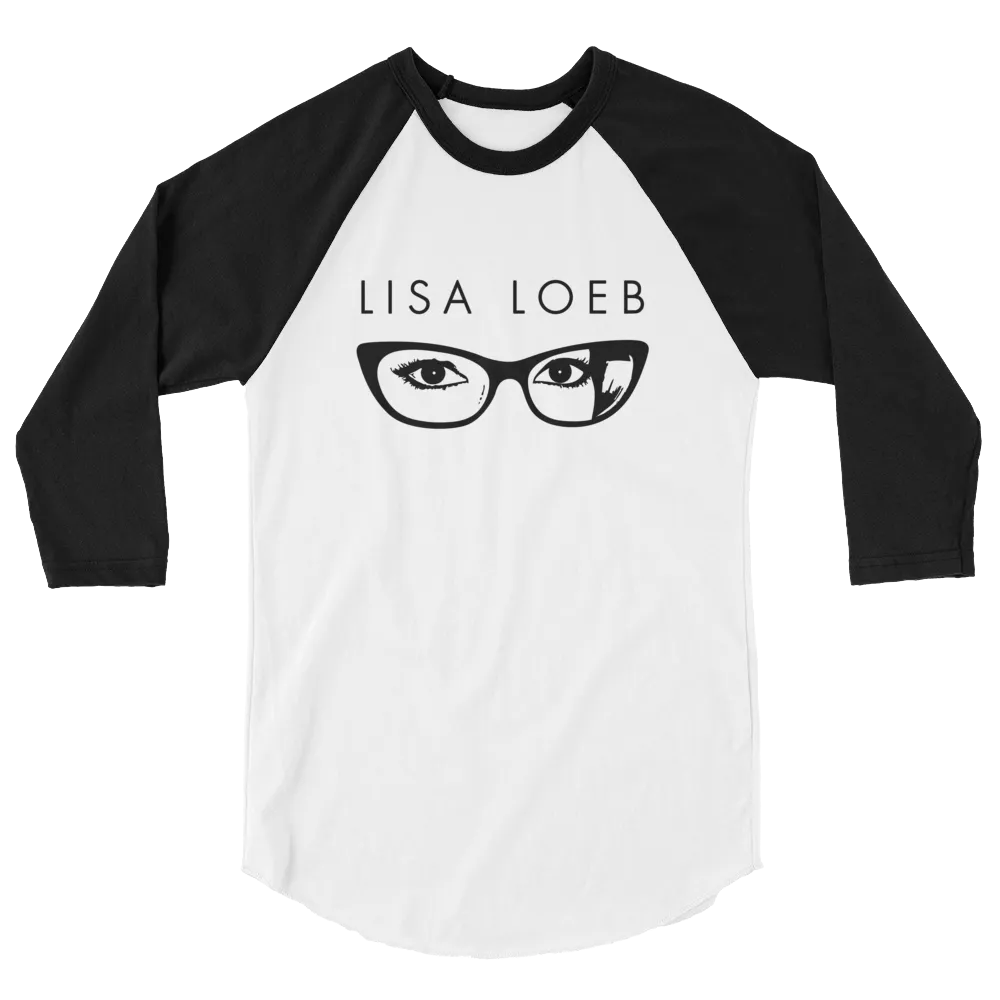 Lisa Loeb Glasses 3/4 Sleeve Raglan Shirt