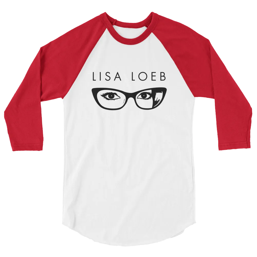 Lisa Loeb Glasses 3/4 Sleeve Raglan Shirt
