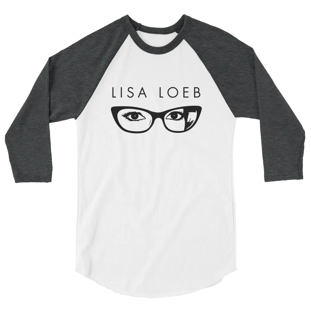 Lisa Loeb Glasses 3/4 Sleeve Raglan Shirt