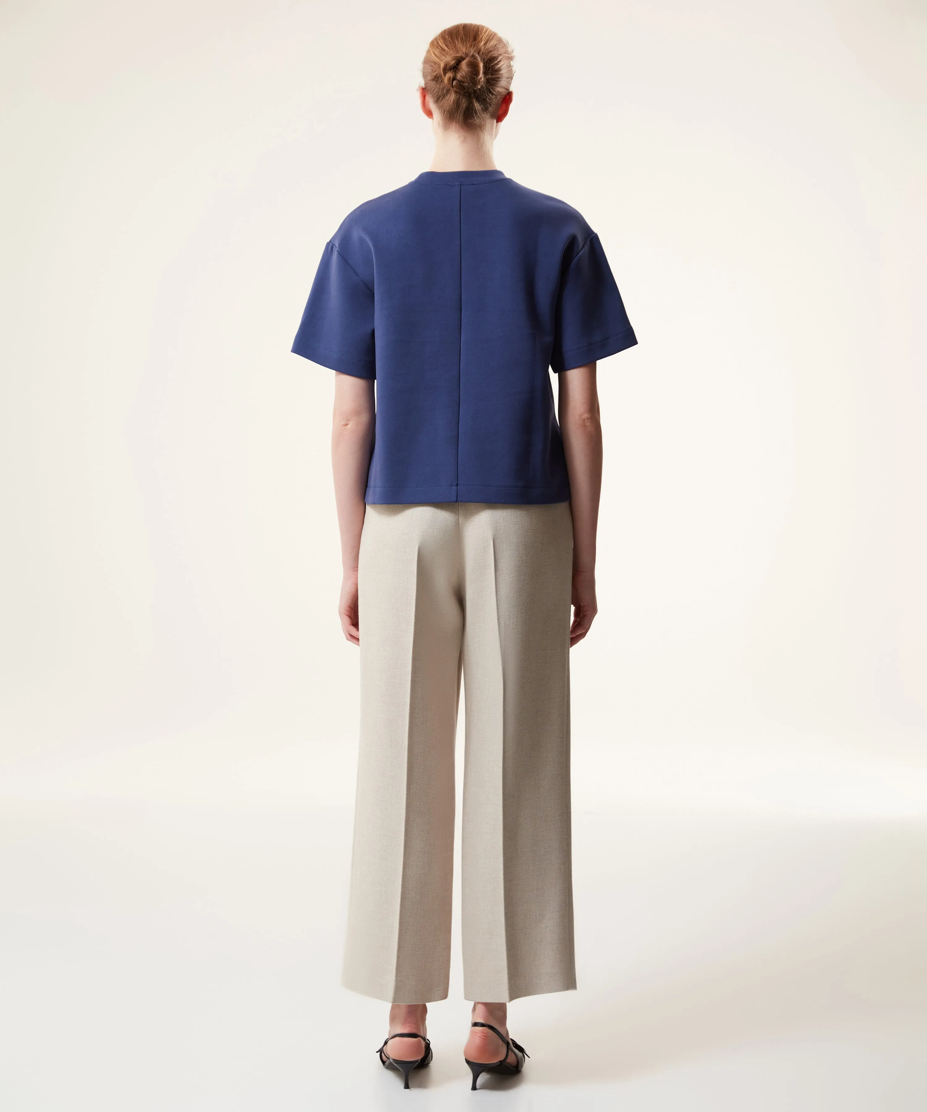 Machka Embroidered T-Shirt Navy Blue