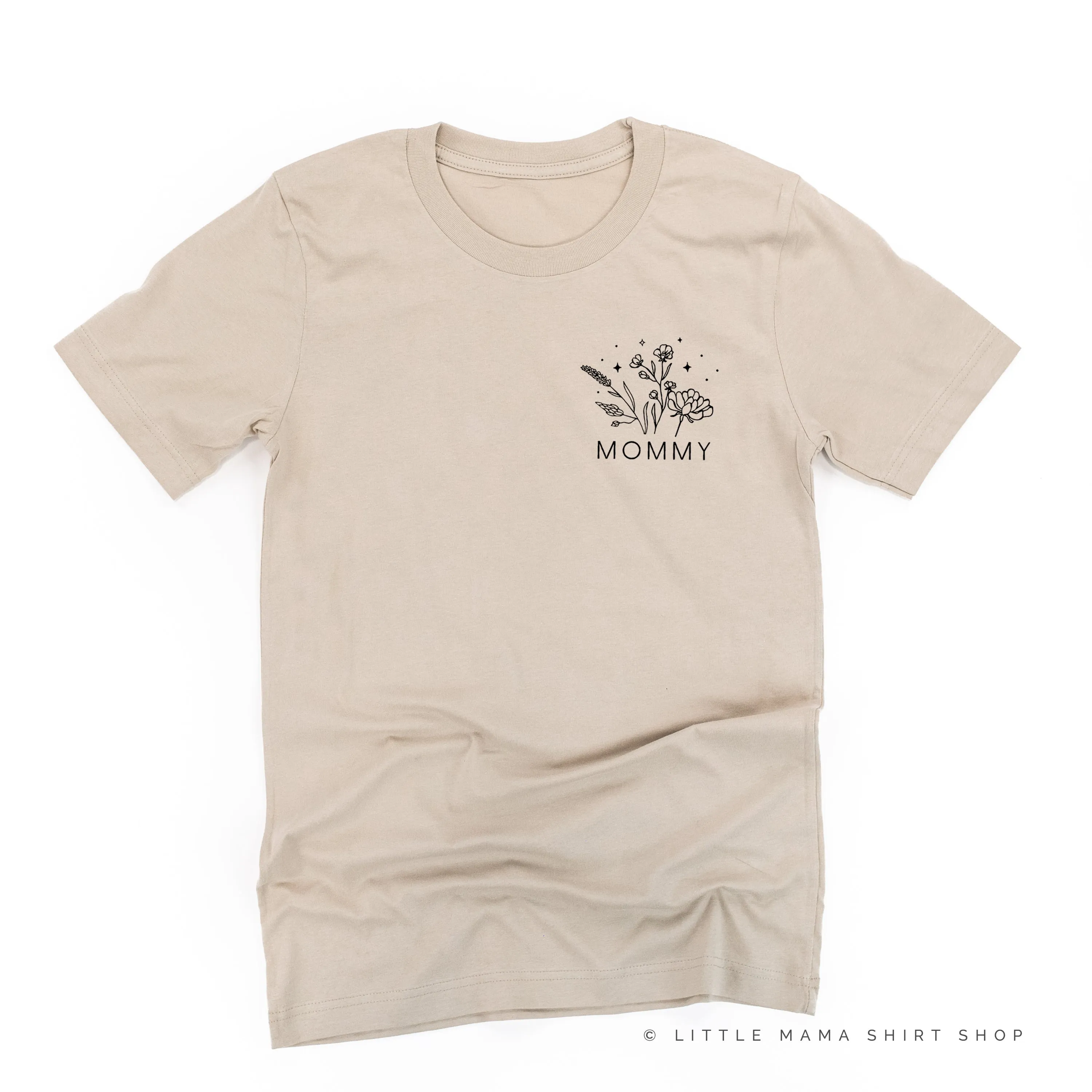 MOMMY - Bouquet - Pocket Size ﻿- Unisex Tee