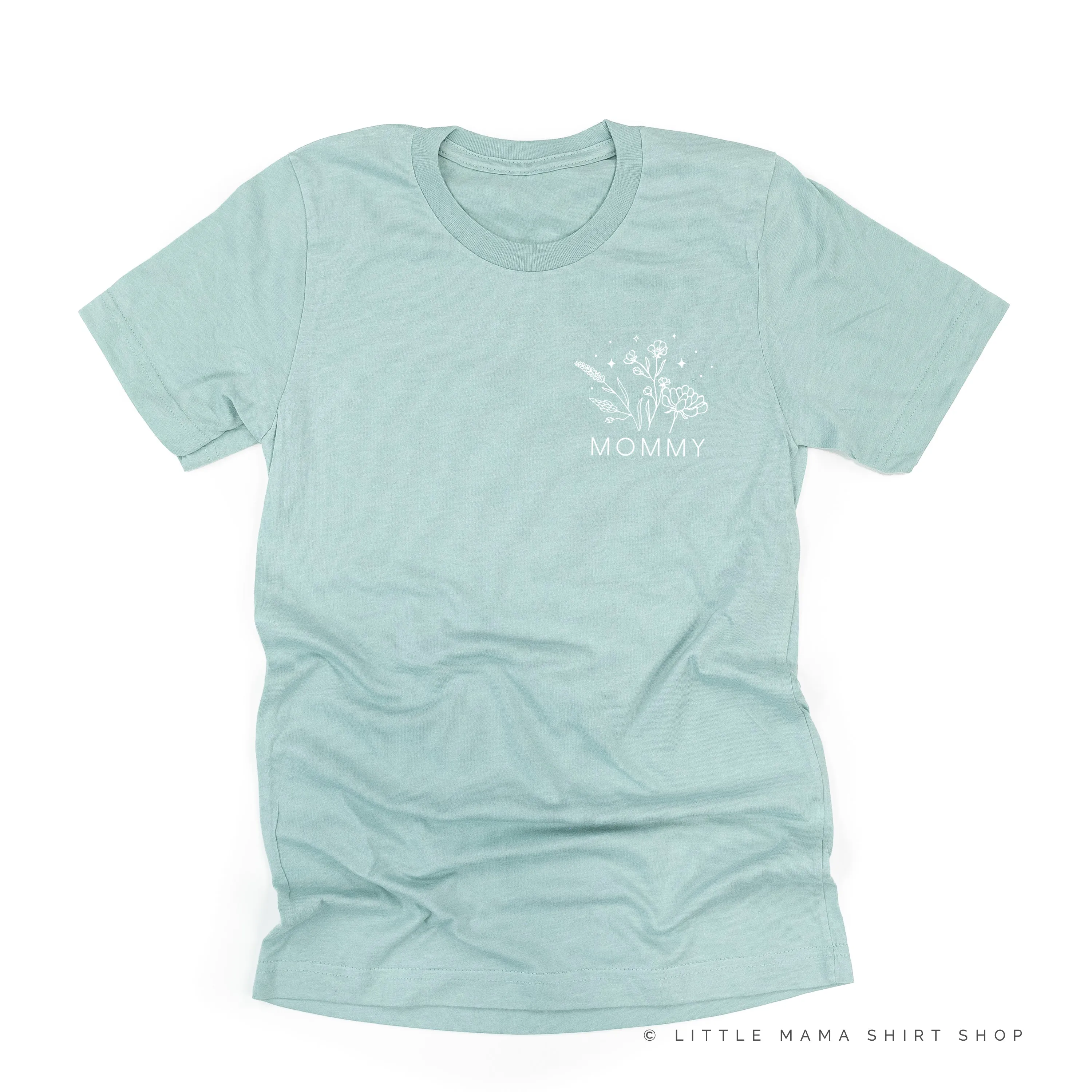 MOMMY - Bouquet - Pocket Size ﻿- Unisex Tee