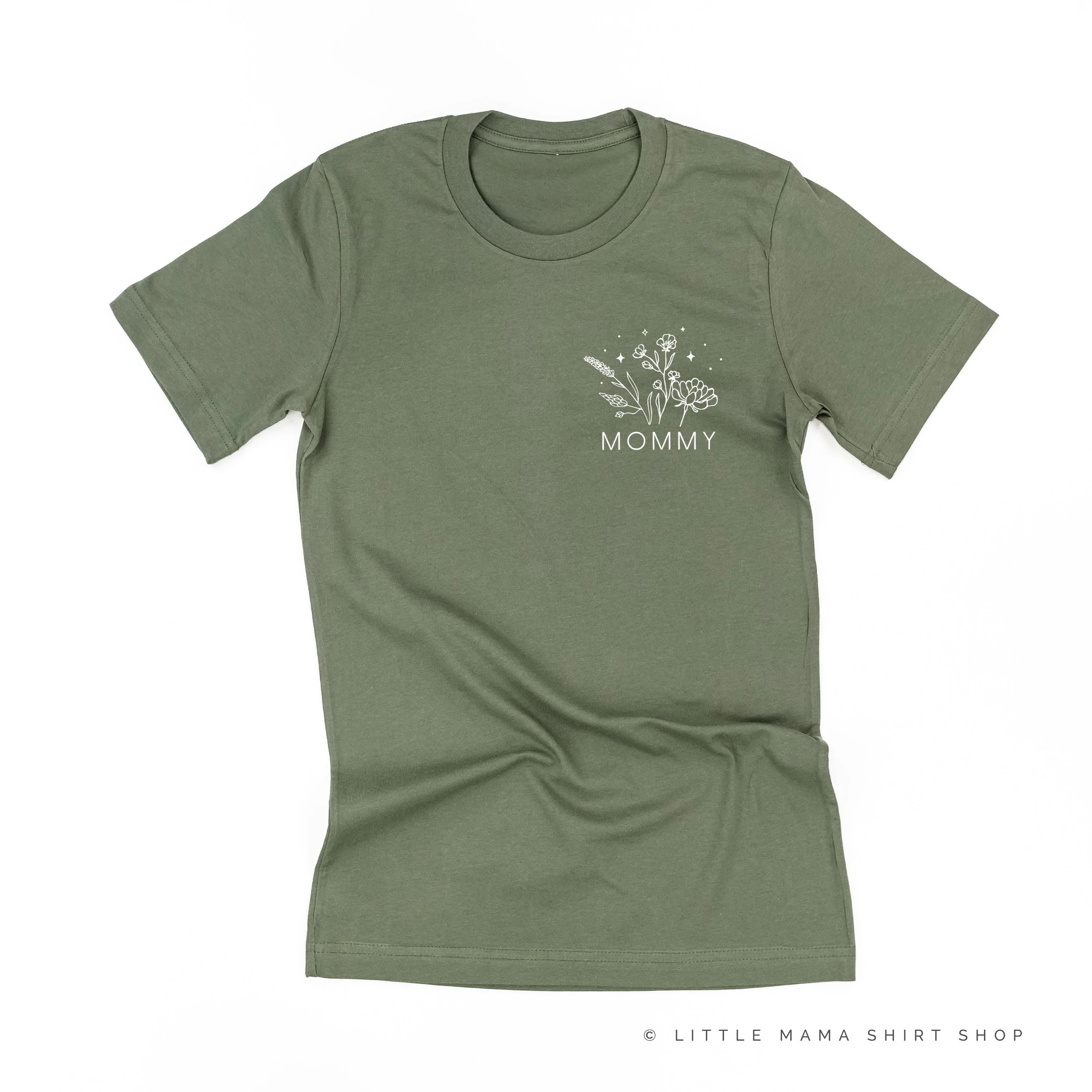 MOMMY - Bouquet - Pocket Size ﻿- Unisex Tee