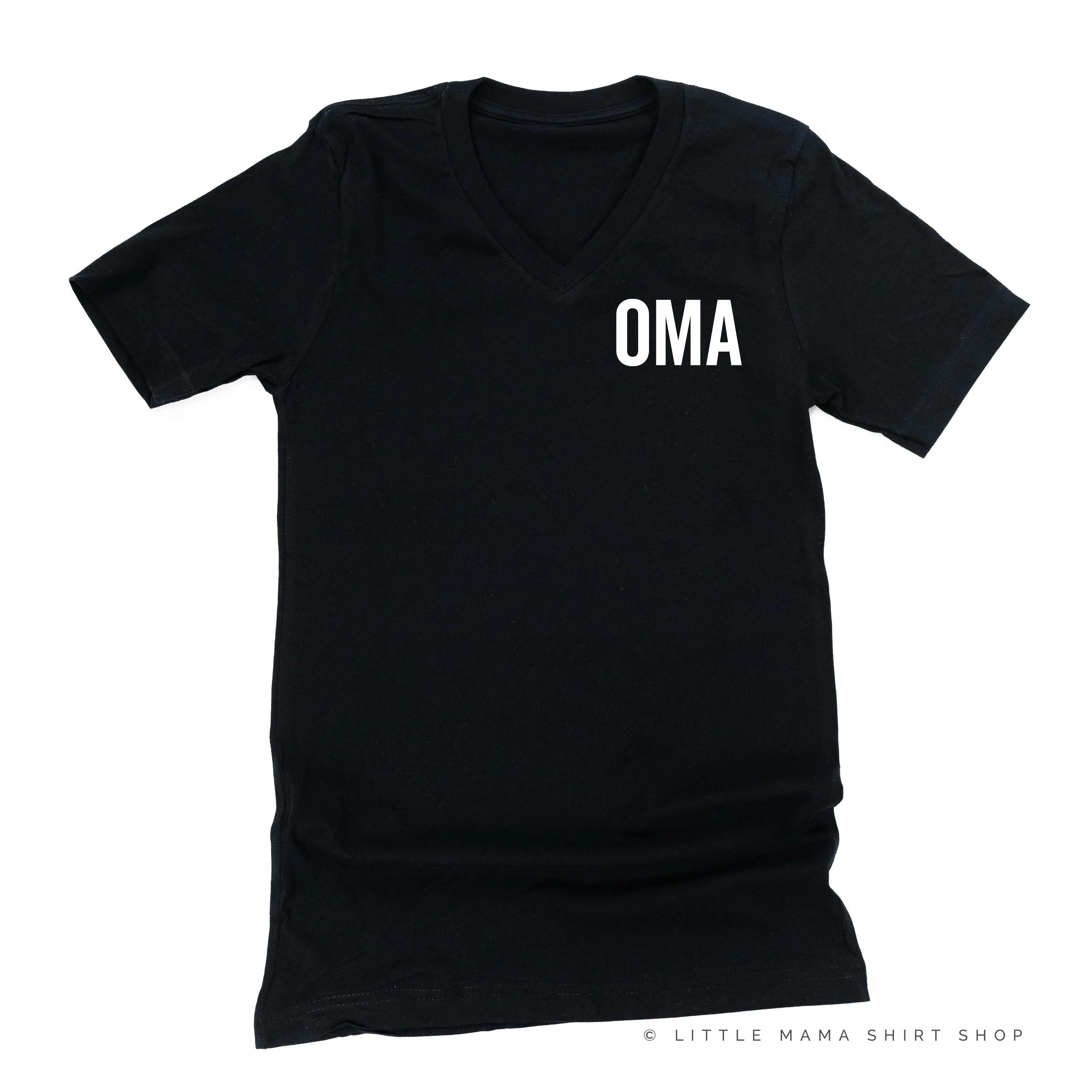 OMA - BLOCK FONT POCKET SIZE - Unisex Tee