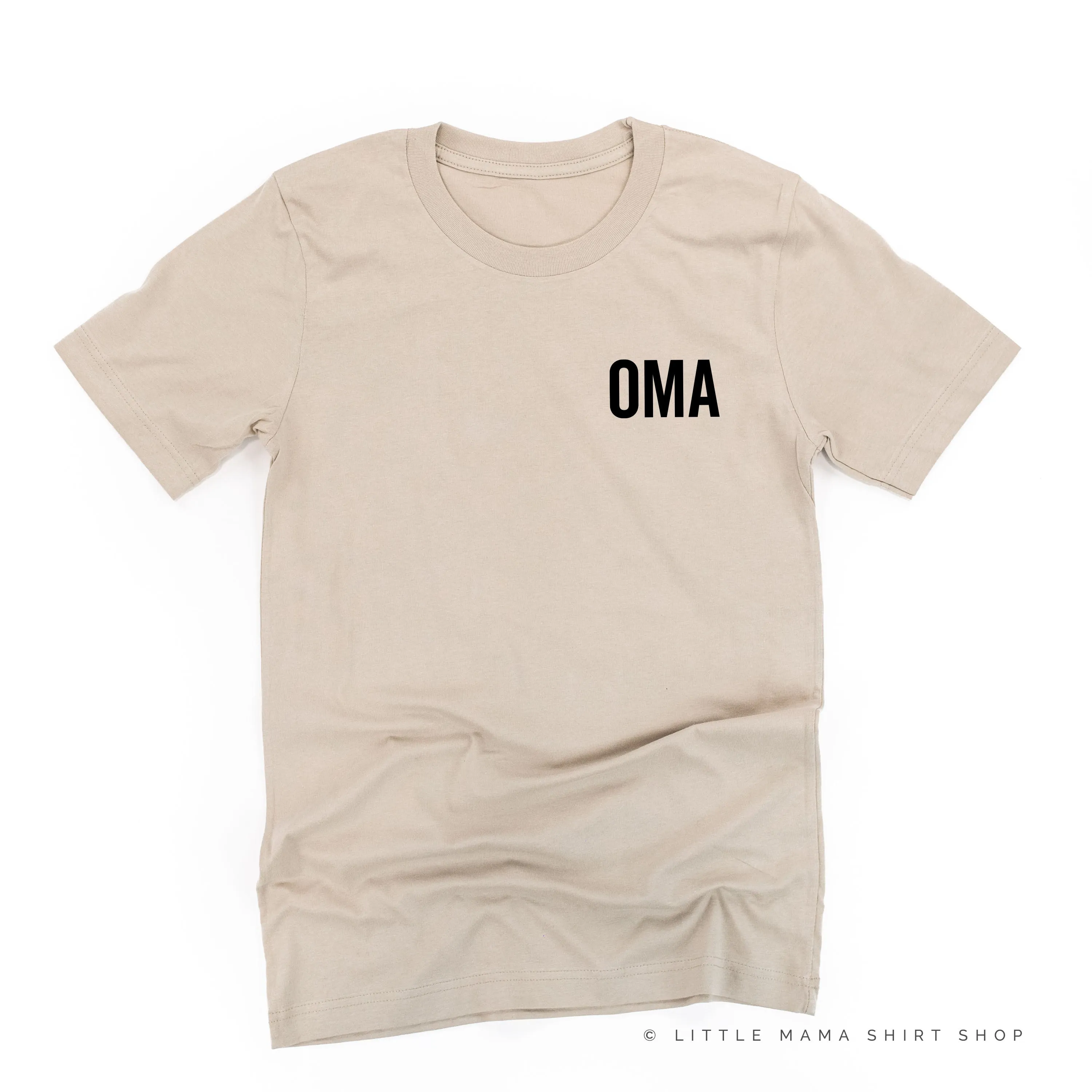 OMA - BLOCK FONT POCKET SIZE - Unisex Tee