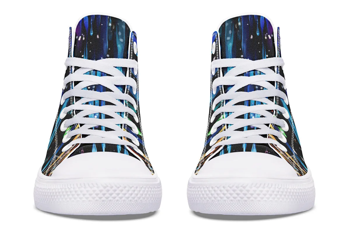 Rainbow Drips High Tops