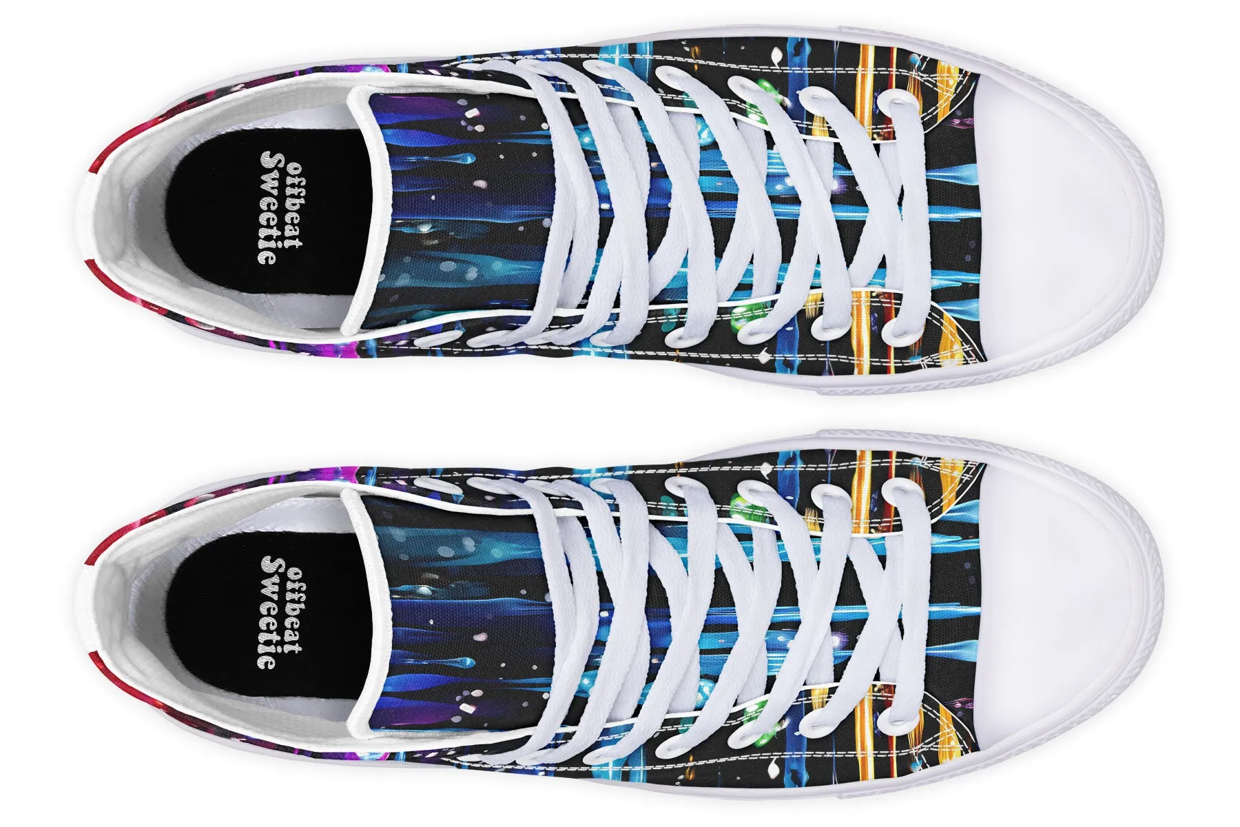 Rainbow Drips High Tops