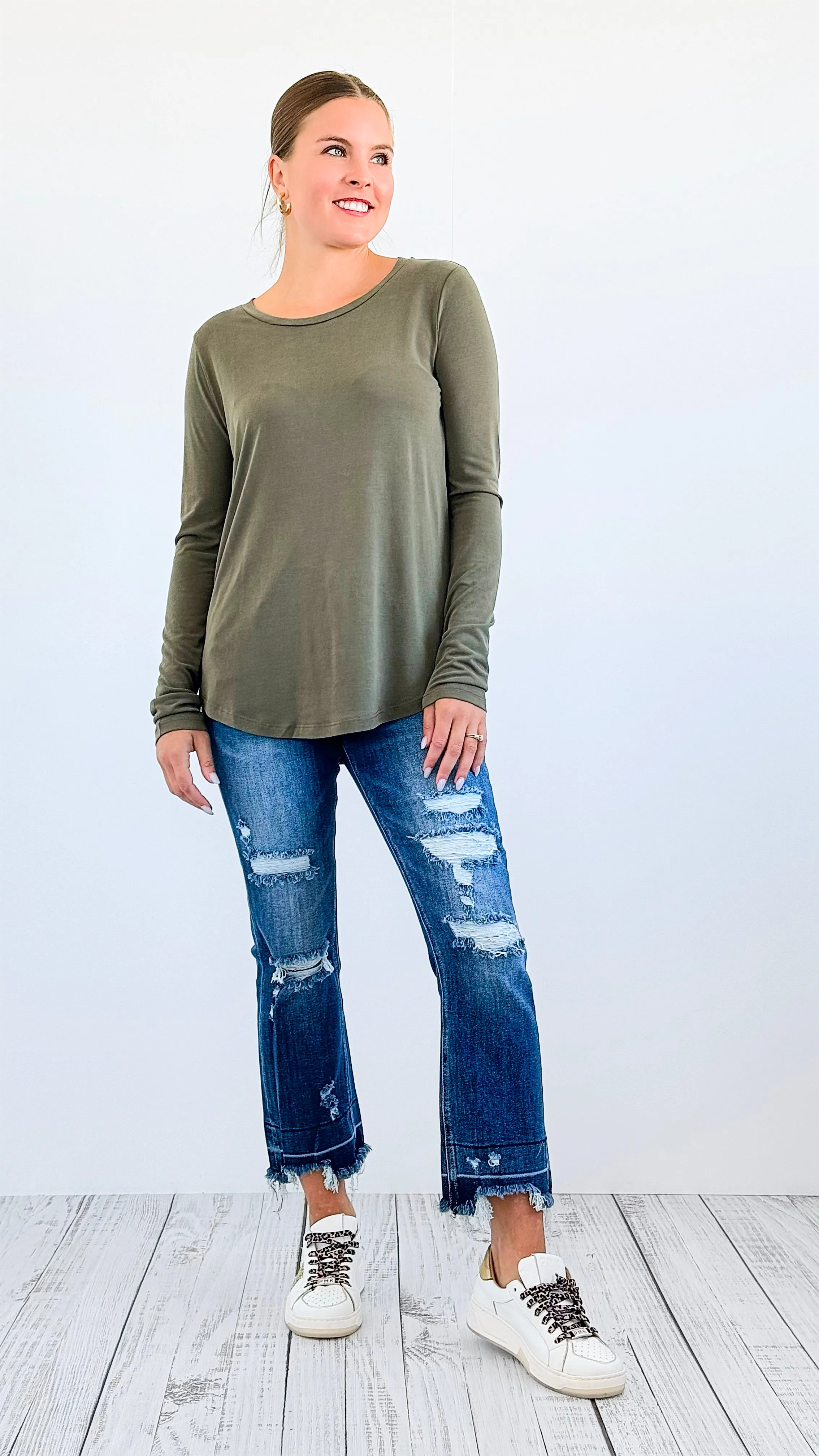 Soft Hi-Lo Modal Tee-Shirt