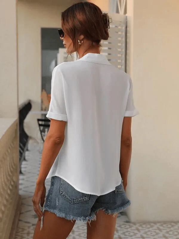 Style Quotient Women White Solid Shirts