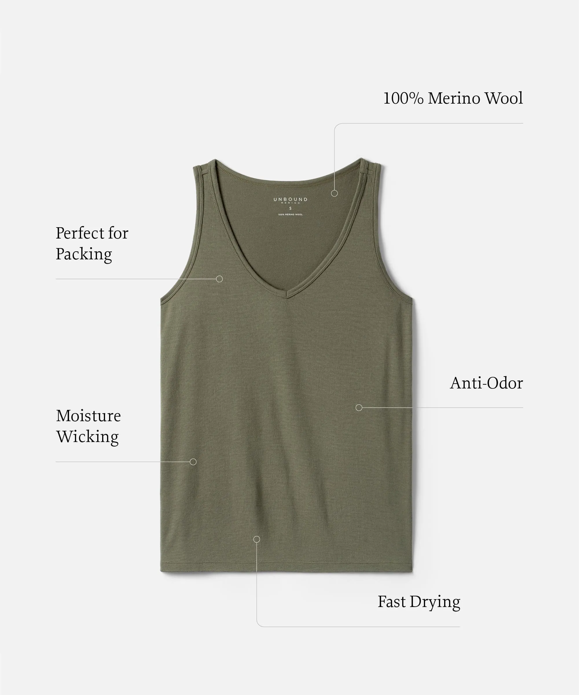 Women's Relaxed Merino V-Neck Tank