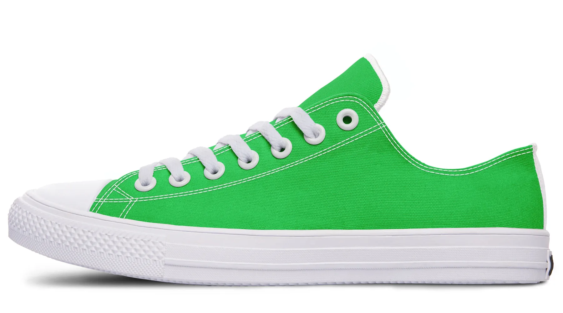 Yellow And Green Mismatched Low Tops